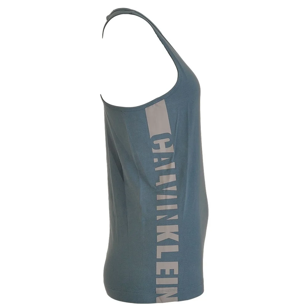 Seamless Logo Tank Top, Blue Steel - Image 2