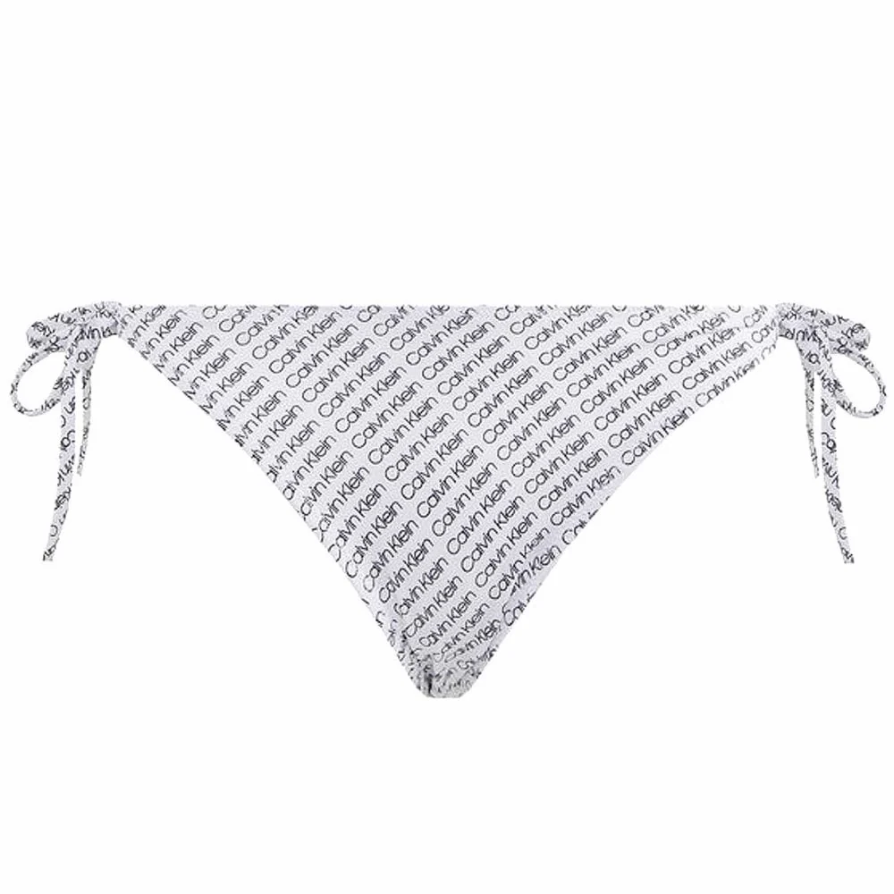 Side Tie Swimwear Bikini Bottom, CK NYC Diagonal Logo