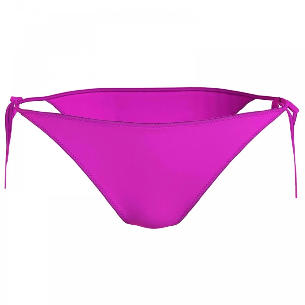 Side Tie Swimwear Bikini Bottom, Helio Hue