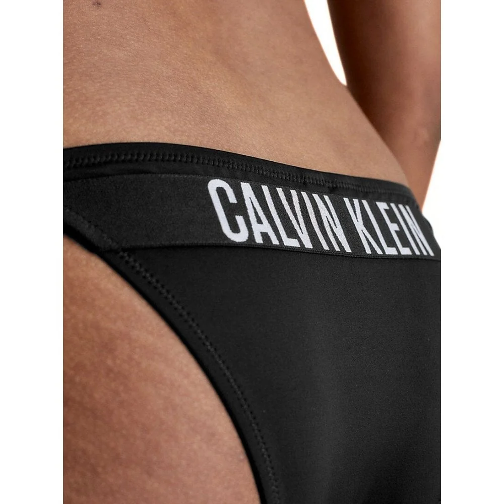 Swimwear Intense Power String Side Tie Cheeky Bikini Bottoms, Black - Image 7