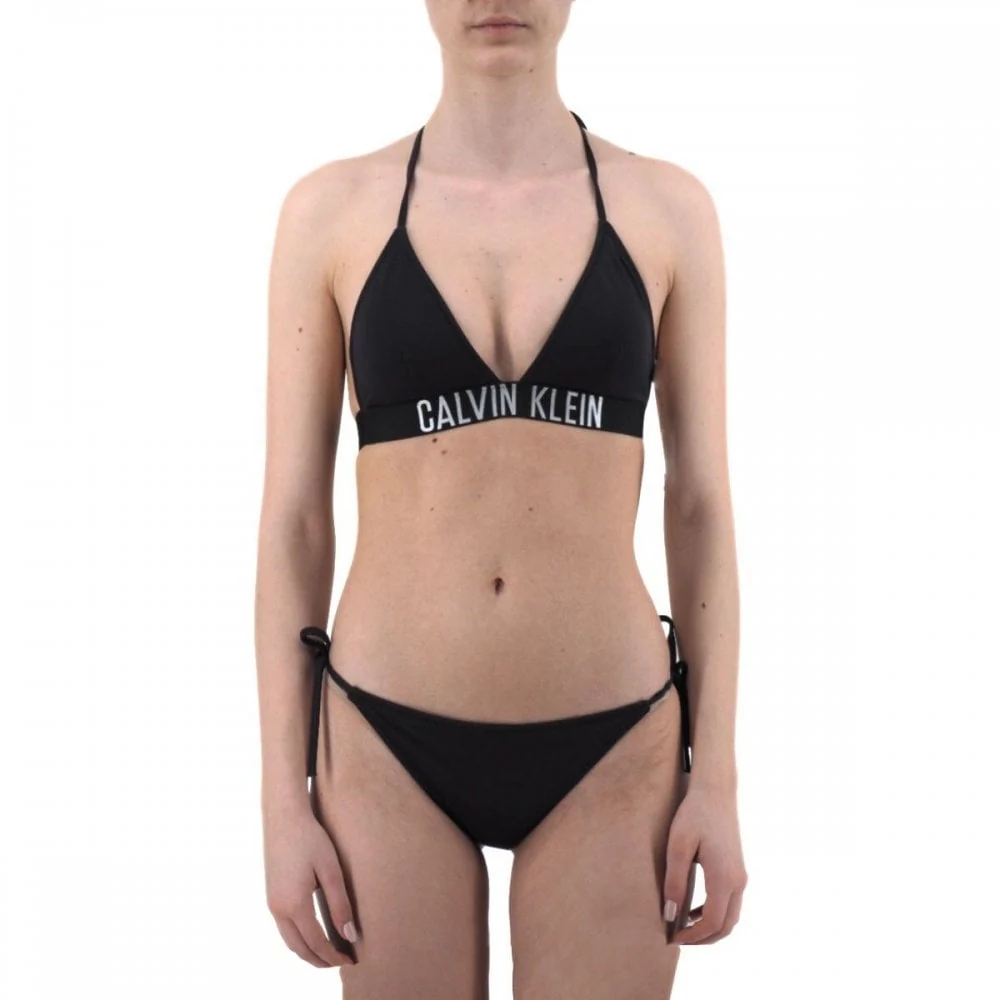 Swimwear Intense Power Triangle Bikini Top, Black - Image 4