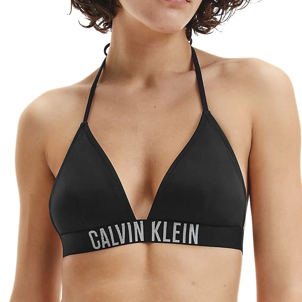 Swimwear Intense Power Triangle Bikini Top, Black - Image 7