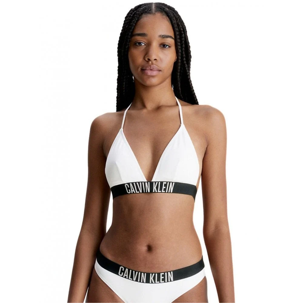 Swimwear Intense Power Triangle Bikini Top, White - Image 8
