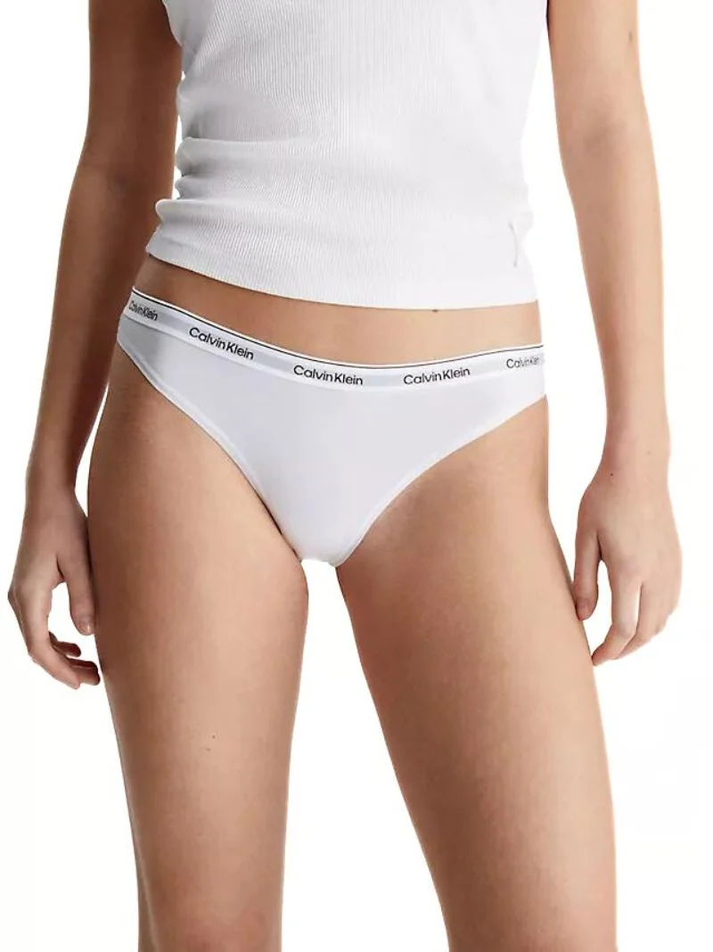3-Pack Modern Logo Thongs, Black/White/Grey - Image 5