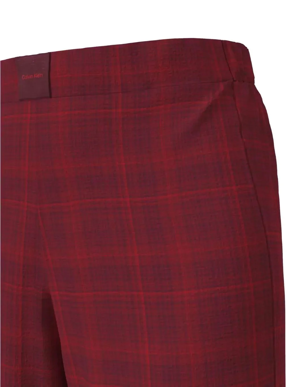 Women Check Flannel Pyjama Set, Zinfandel - Image 5