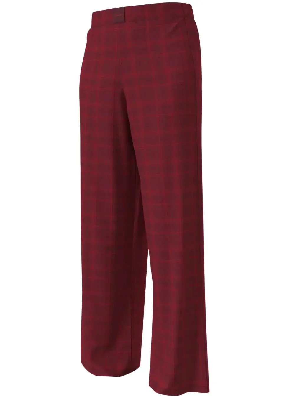 Women Check Flannel Pyjama Set, Zinfandel - Image 6