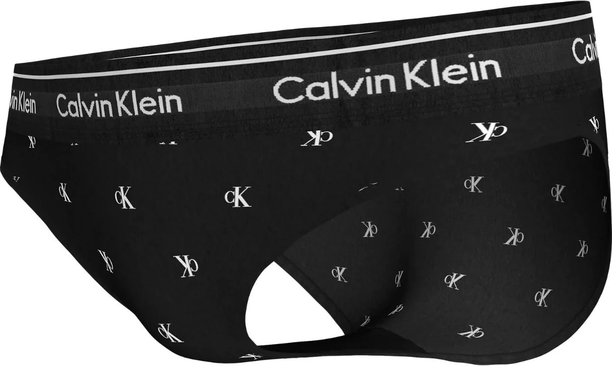 Women Diamond Logo Print Bikini Brief, Black - Image 5