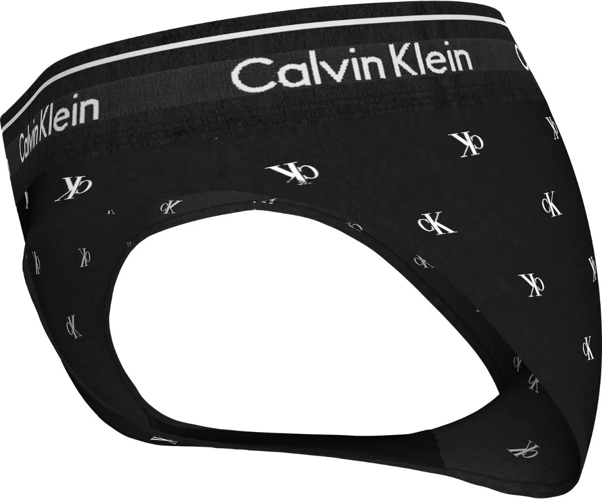Women Diamond Logo Print Bikini Brief, Black - Image 6