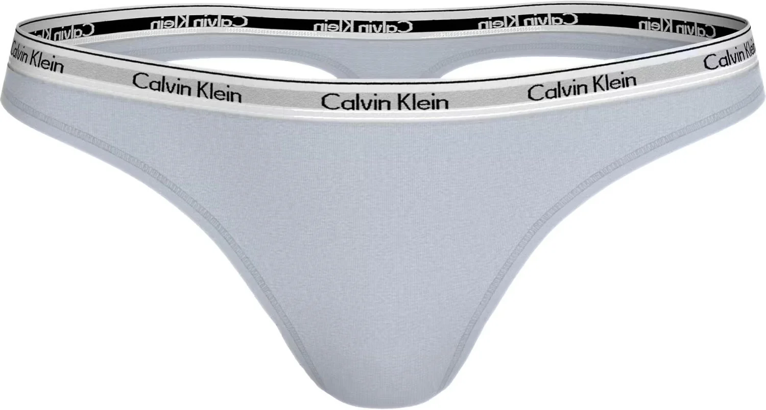 Women Modern Logo Thong, Plein Air Blue
