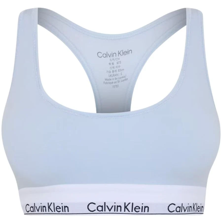 Women Modern Logo Unlined Bralette (Fuller-Figure), Plein Air Blue