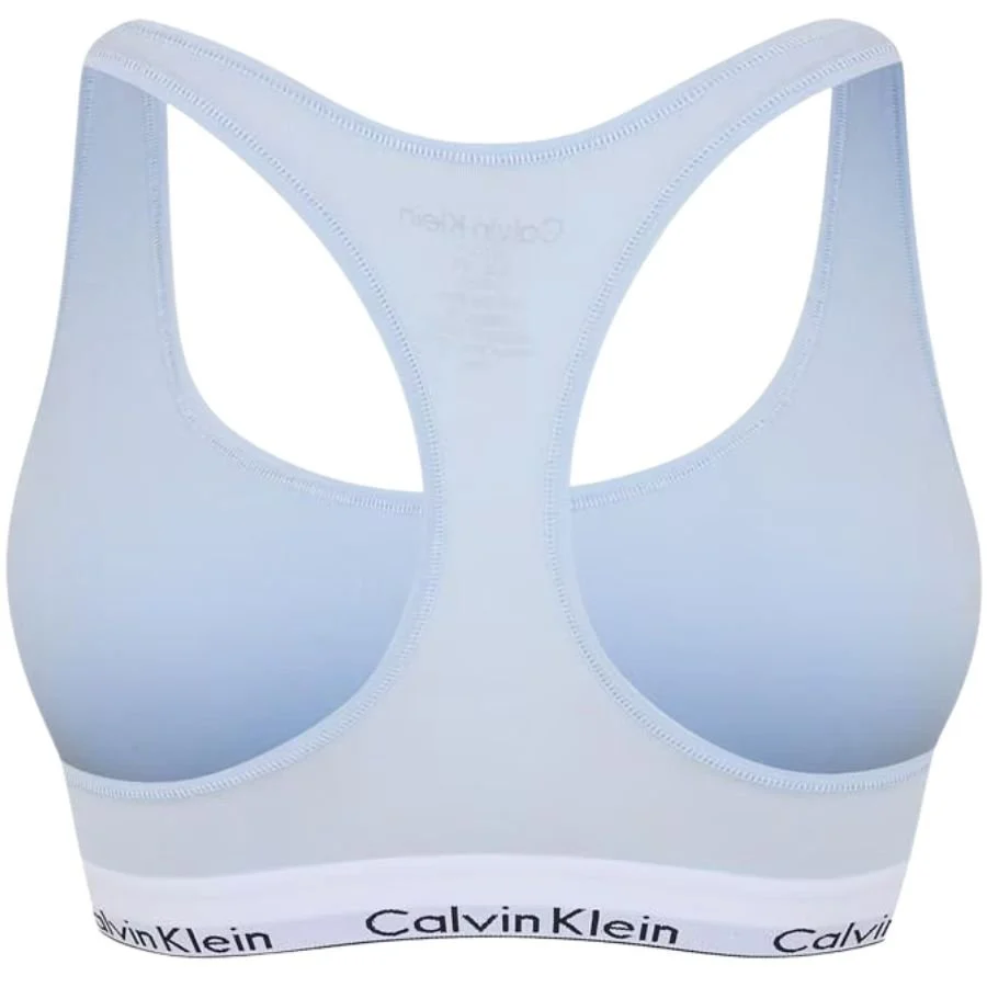 Women Modern Logo Unlined Bralette (Fuller-Figure), Plein Air Blue - Image 2