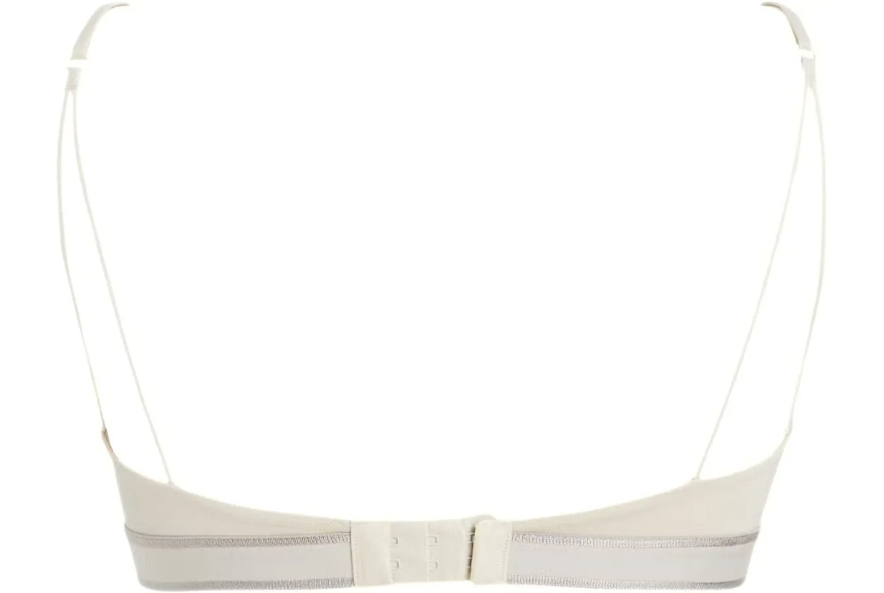 Women New Stone Logo Lightly Lined Bralette, Sandshell - Image 2