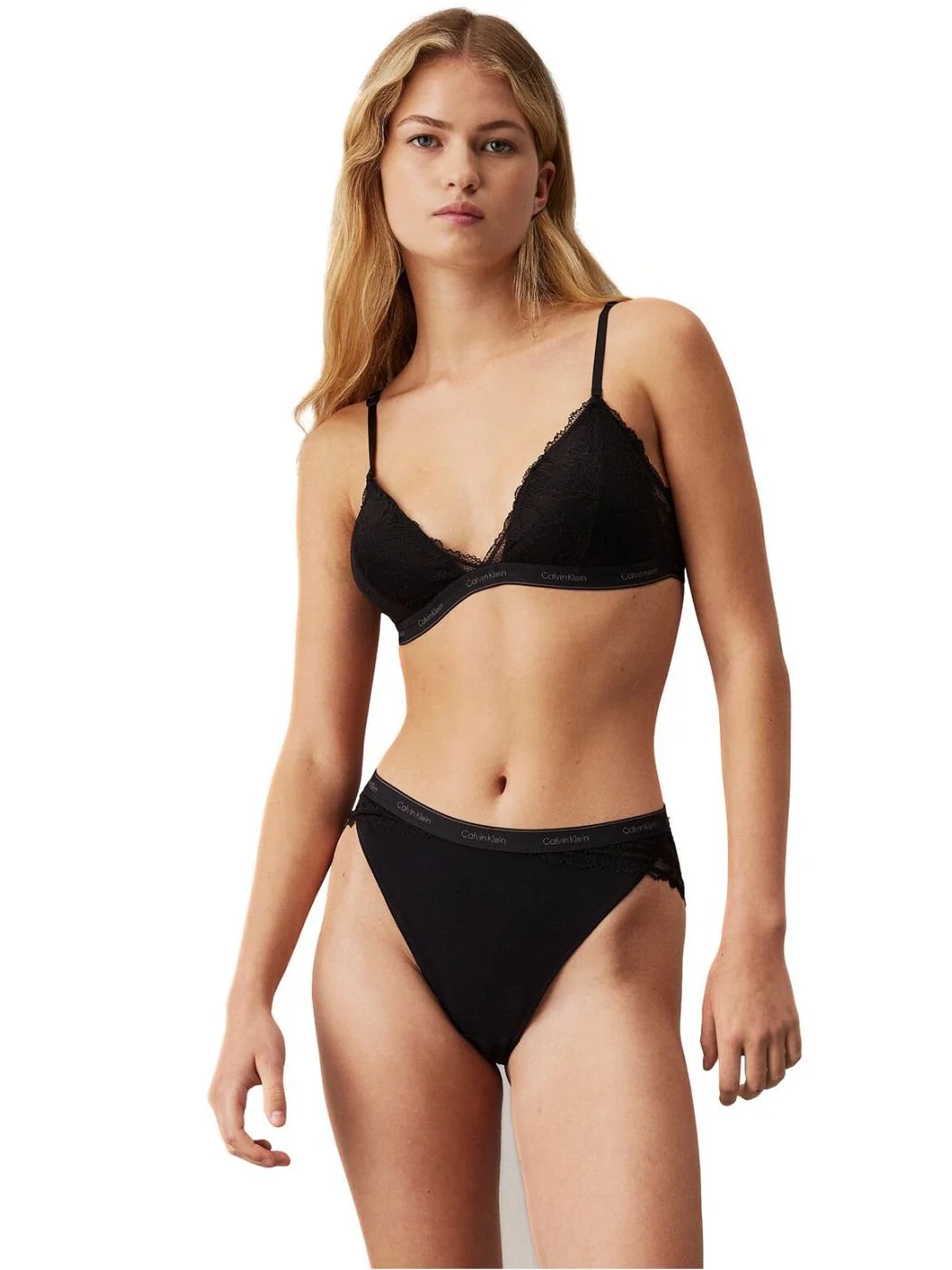 Floral Lace Tanga Brief, Black - Image 3