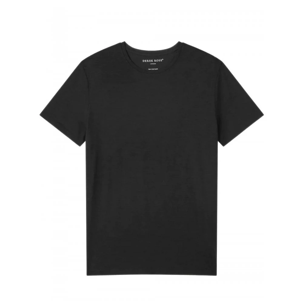 Basel Micromodal Stretch T-Shirt, Black