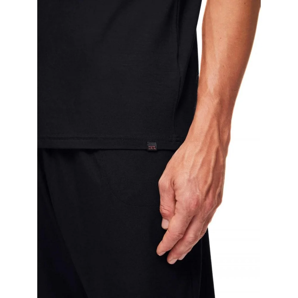 Basel Micromodal Stretch T-Shirt, Black - Image 3