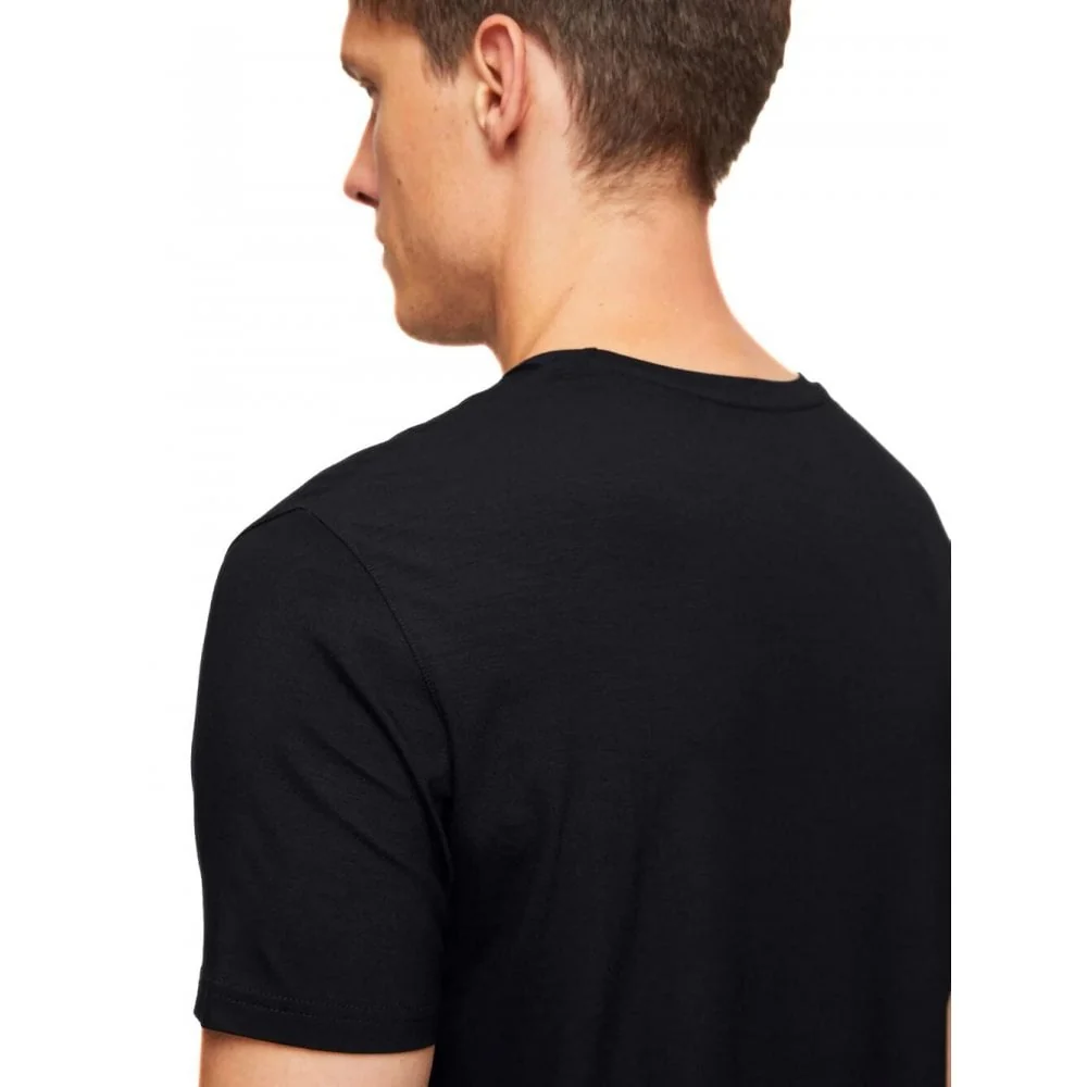 Basel Micromodal Stretch T-Shirt, Black - Image 4