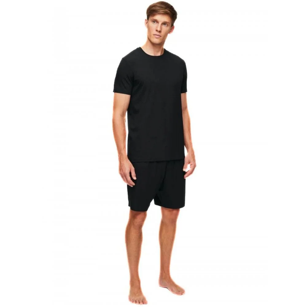 Basel Micromodal Stretch T-Shirt, Black - Image 5