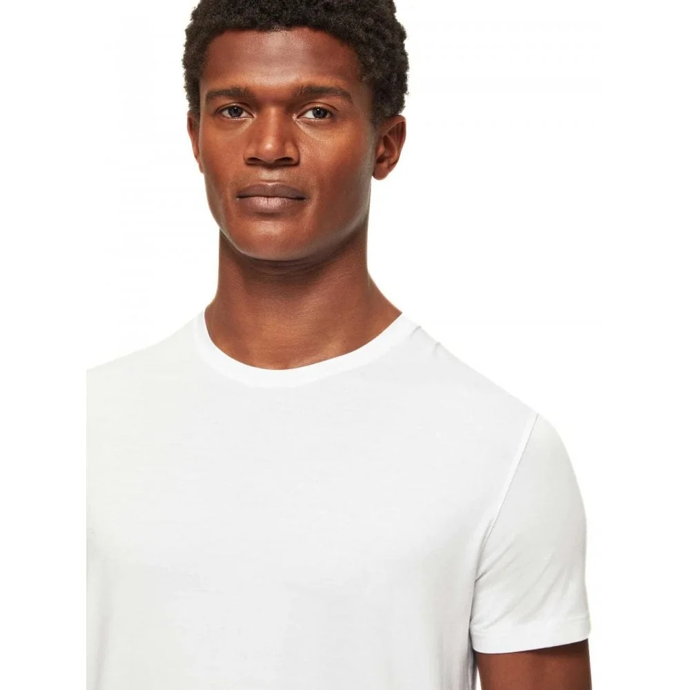 Basel Micromodal Stretch T-Shirt, White - Image 2