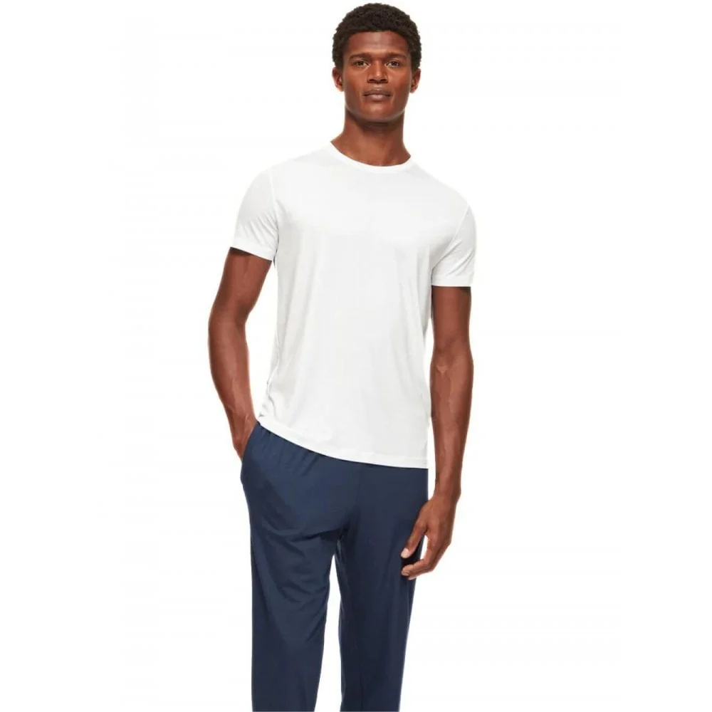 Basel Micromodal Stretch T-Shirt, White - Image 5