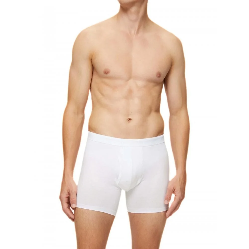 Jack Pima Cotton Boxer Brief, White - Image 2