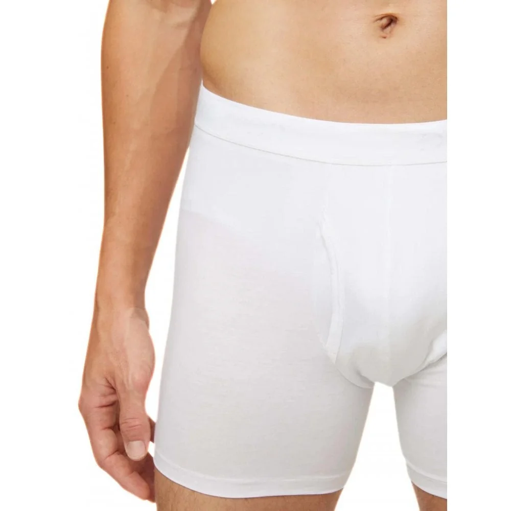 Jack Pima Cotton Boxer Brief, White - Image 3