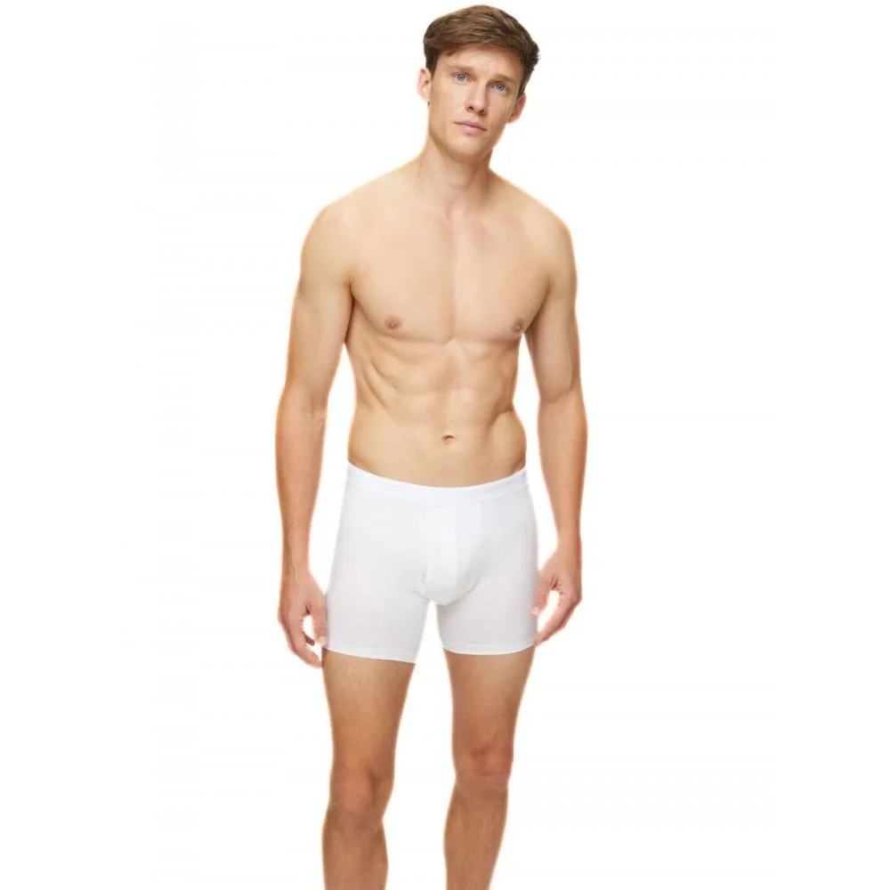 Jack Pima Cotton Boxer Brief, White - Image 4
