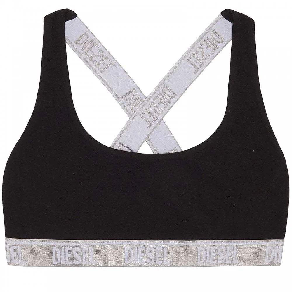 Cotton Stretch Bralette, Black