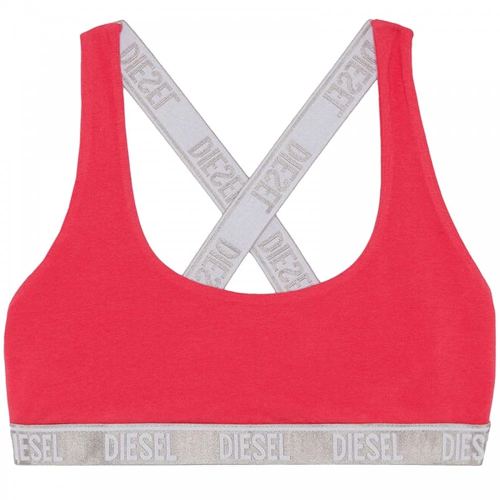 Cotton Stretch Bralette, Hot Pink