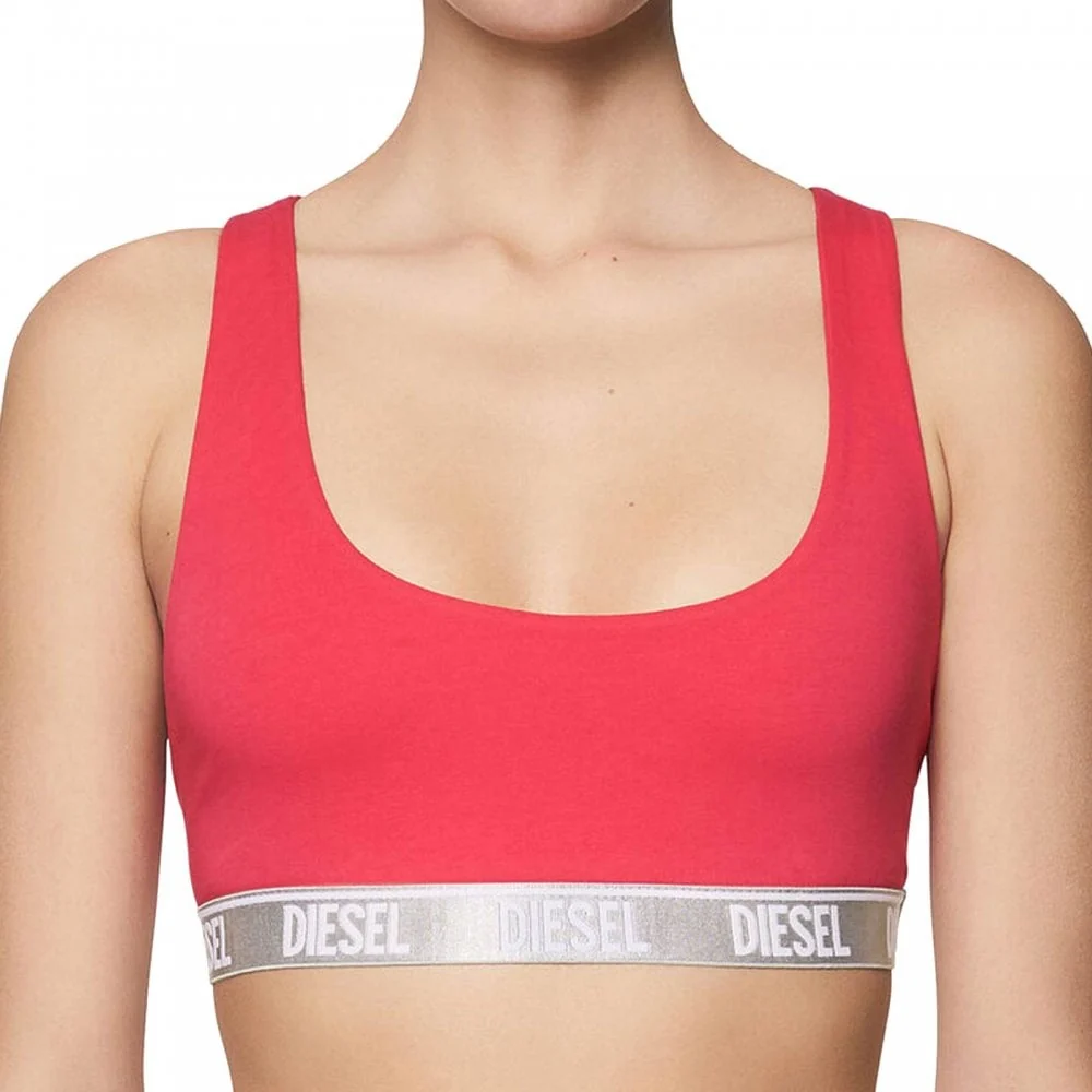 Cotton Stretch Bralette, Hot Pink - Image 2
