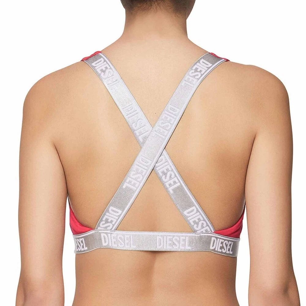 Cotton Stretch Bralette, Hot Pink - Image 3