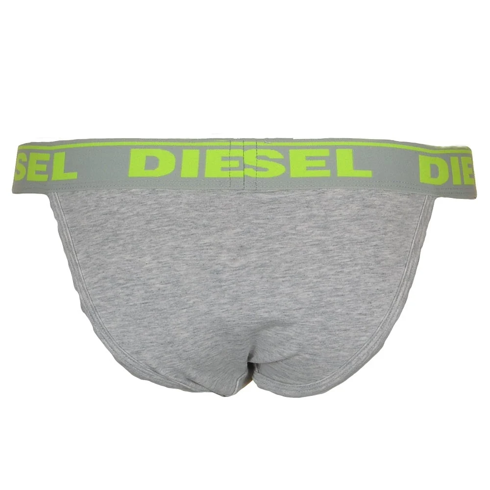 EBBYS Cotton Tanga Brief, Grey/neon - Image 2