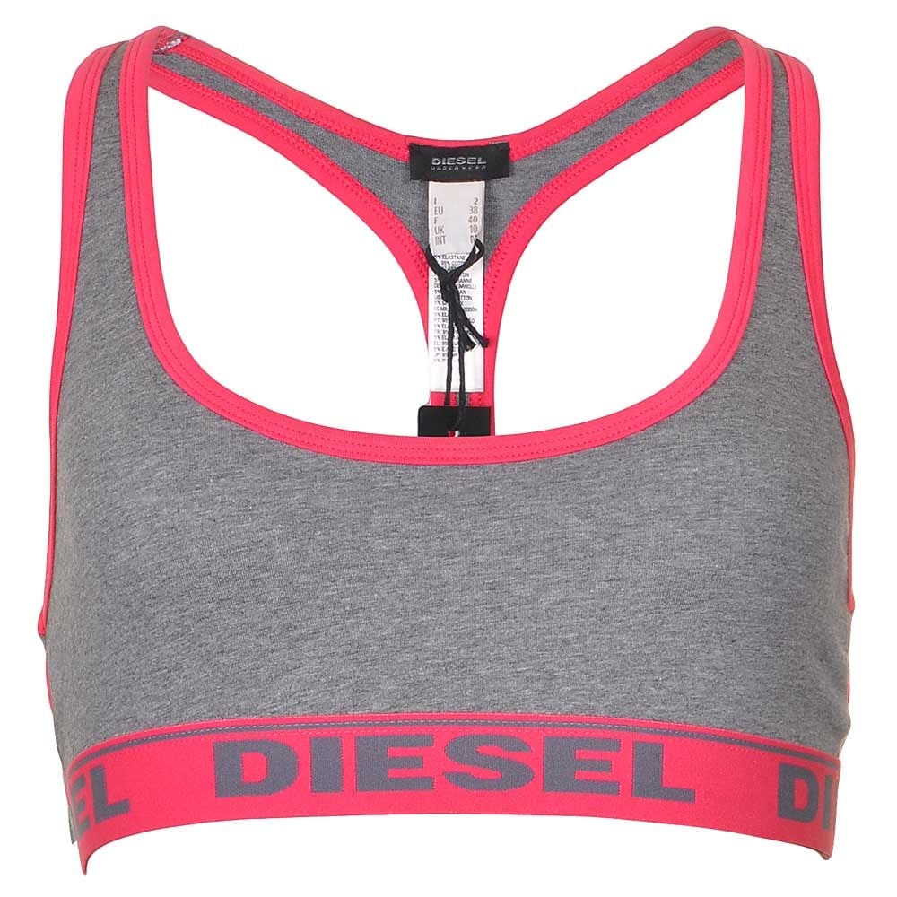 MILEY Cotton Bralette, Grey/Pink