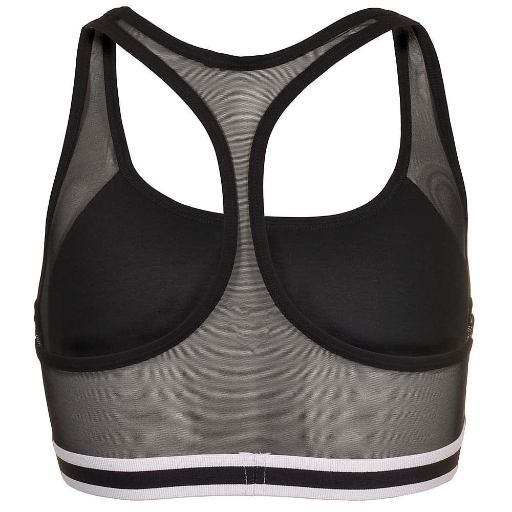 MILEY Cotton Stretch Mesh Bralette, Black - Image 2
