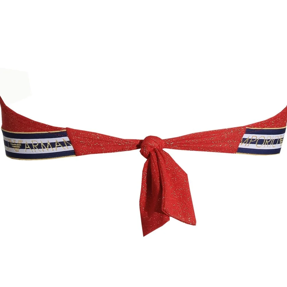 Cruise Padded Bikini Top & Bikini Bottom, Red - Image 4