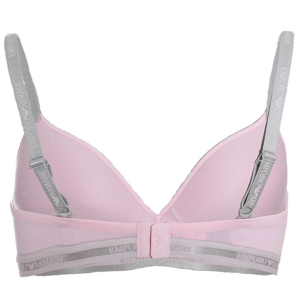 Visibility Padded Microfiber Triangle Bralette, Candy Pink - Image 2