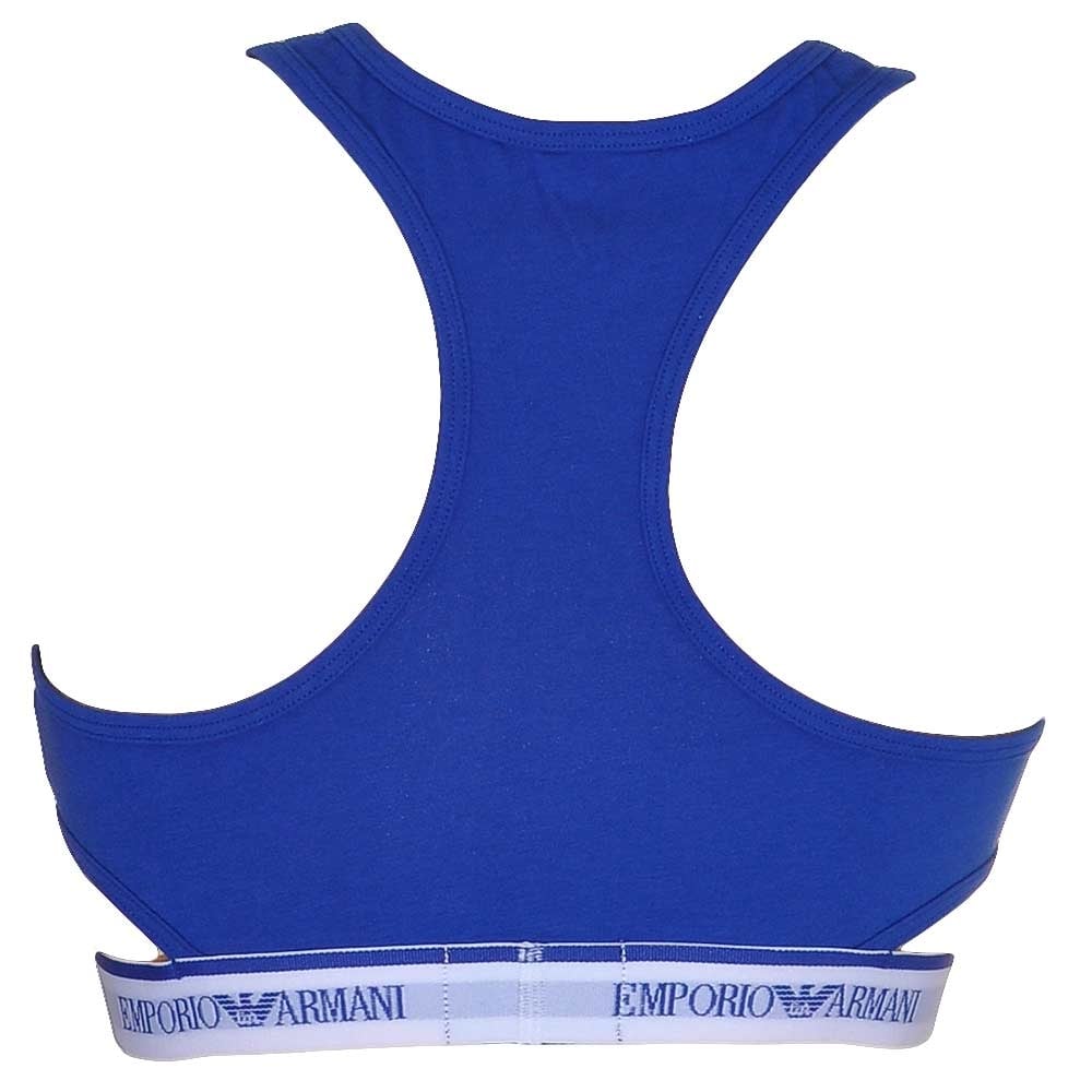 Visibility Stretch Cotton Bralette, Electric Blue - Image 3
