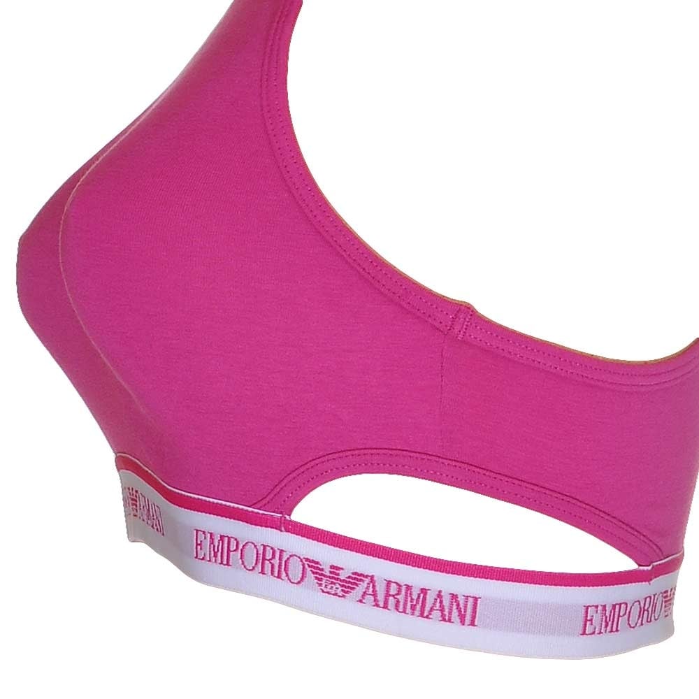Visibility Stretch Cotton Bralette, Pink - Image 2
