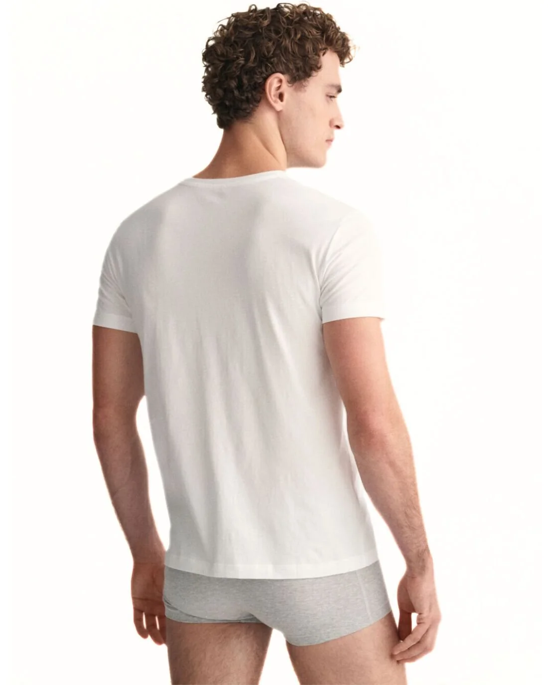 2-Pack Crew-Neck T-Shirts, White - Image 4