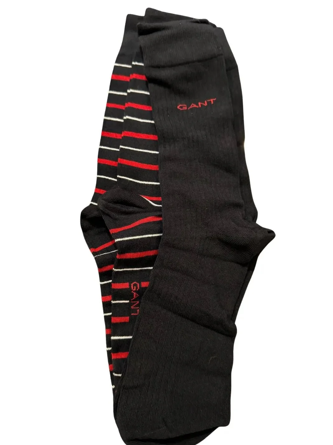 2-Pack Multi-Stripe Socks Gift Set, Black - Image 2