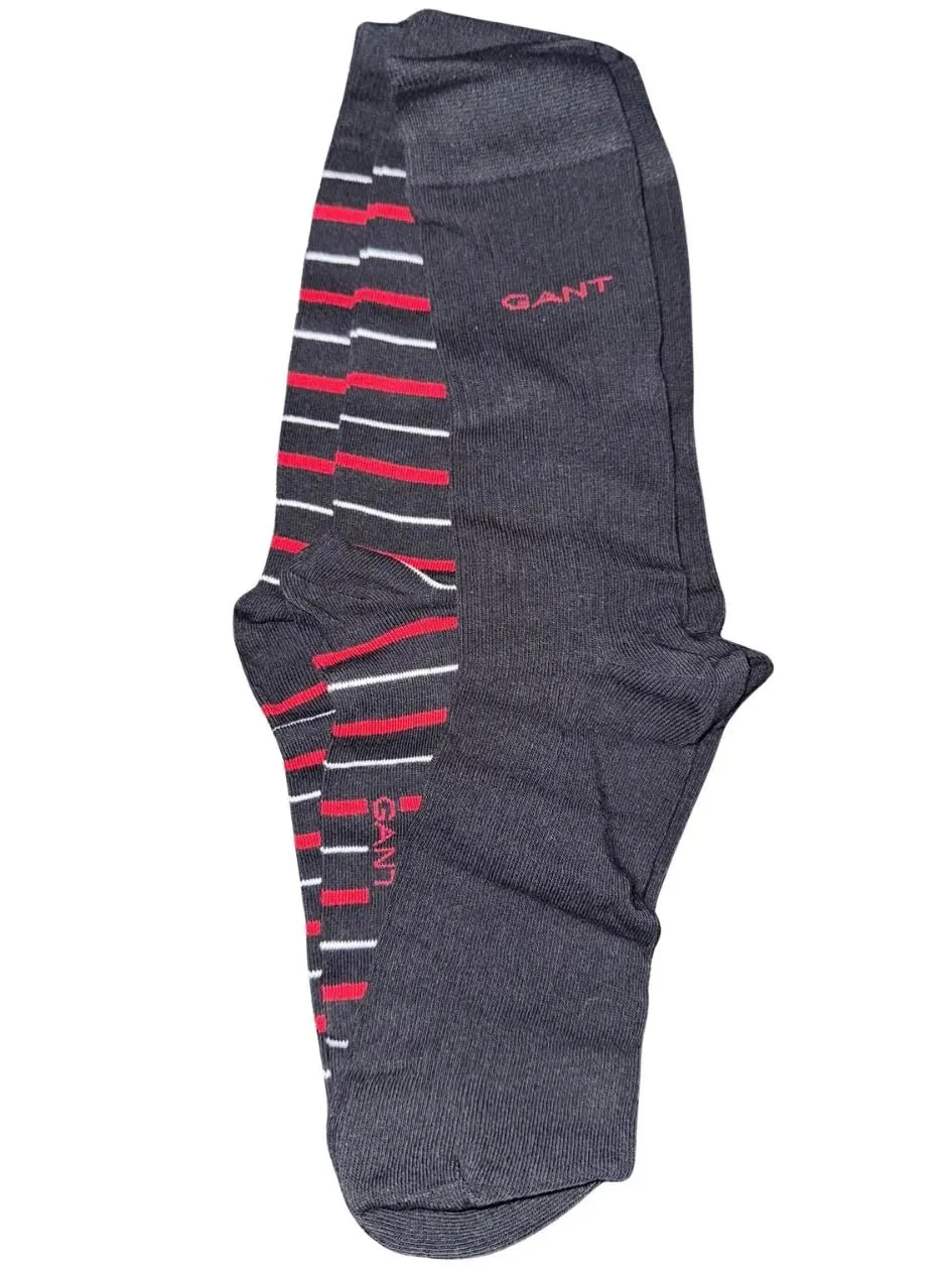 2-Pack Multi-Stripe Socks Gift Set, Black - Image 5