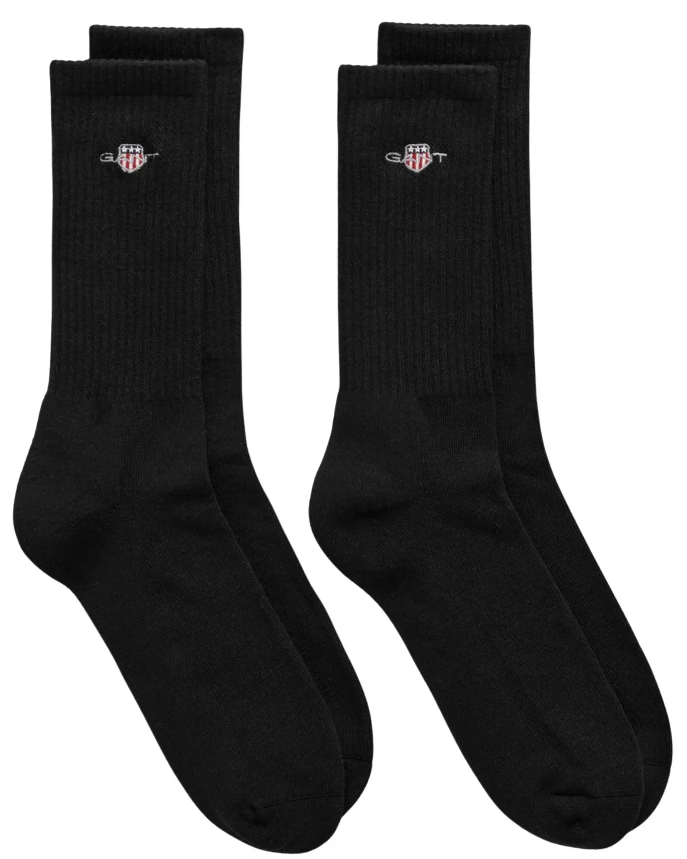 2-Pack Shield Logo Sports Socks, Black - Image 4