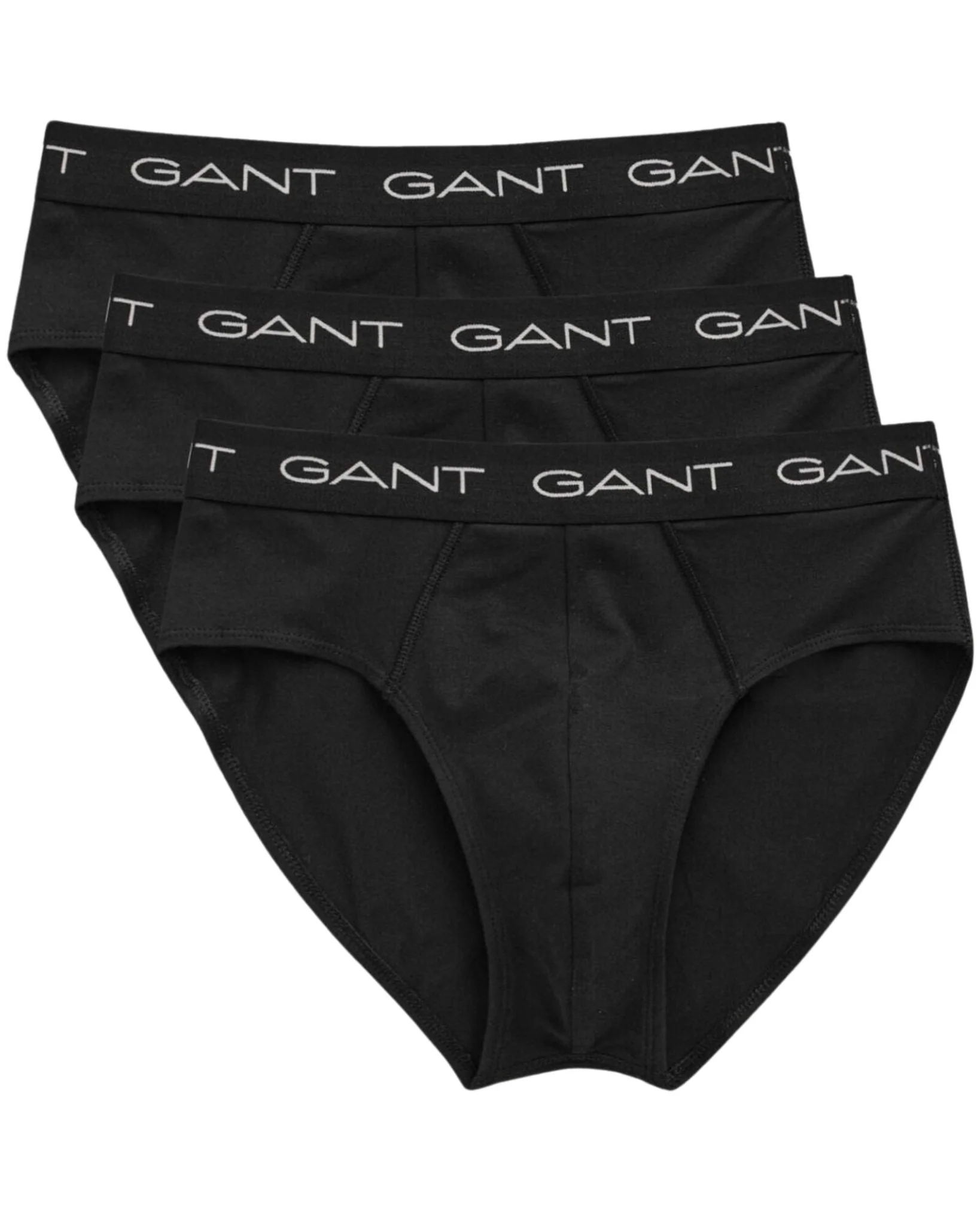 3-Pack Classic Logo Men's Briefs, Black