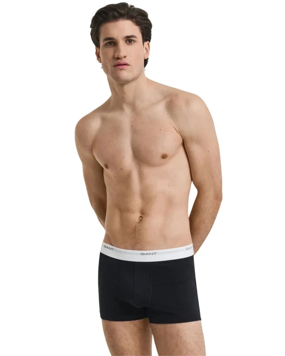 3-Pack Core Logo Boxer Trunks, Black/White/Grey - Image 8
