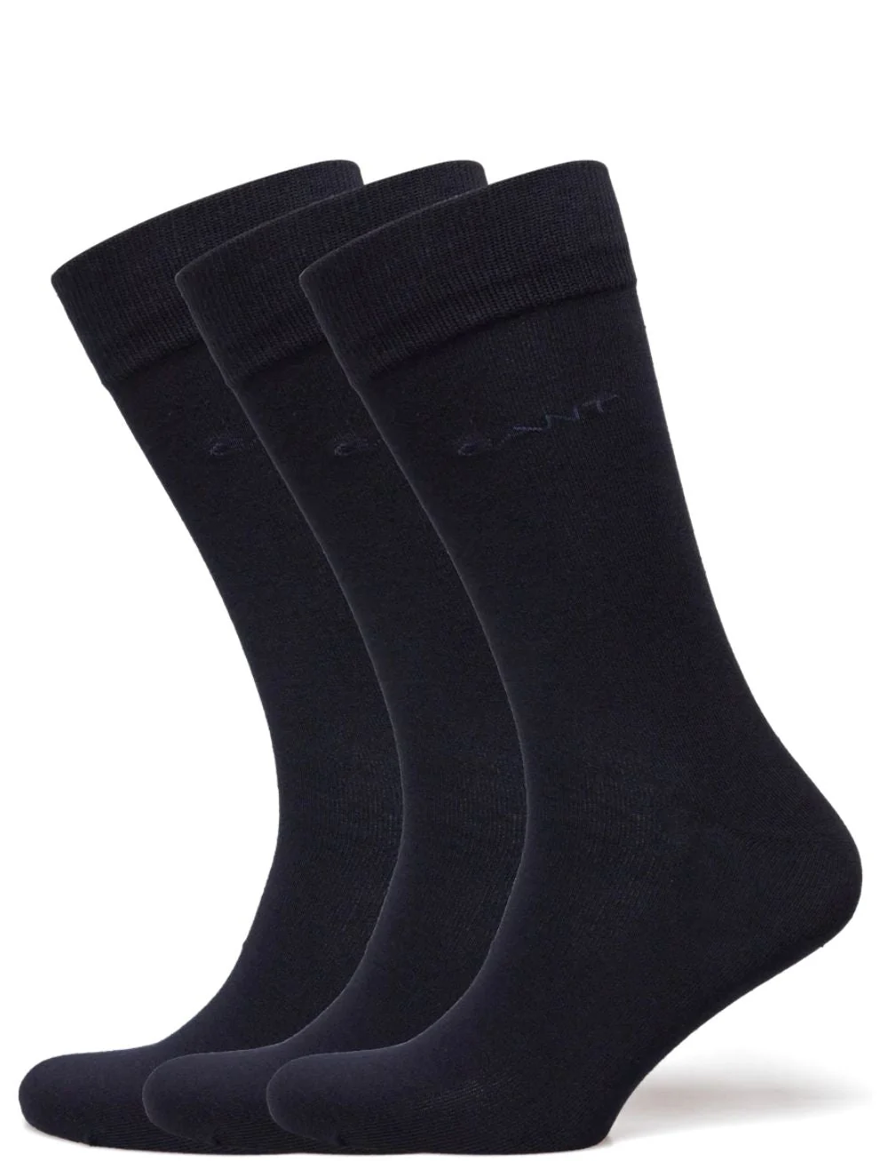 3-Pack Soft Cotton Socks, Navy