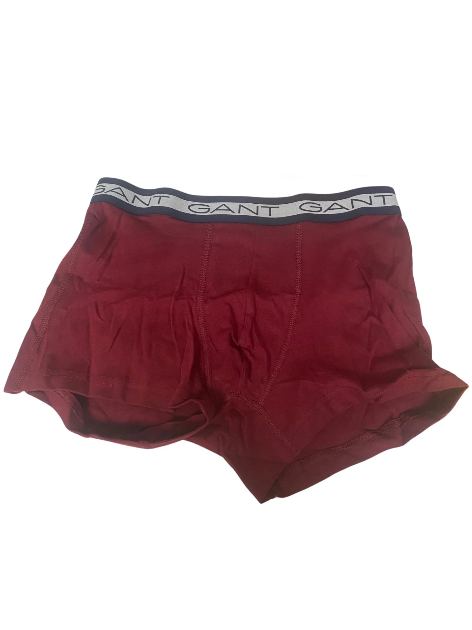 3-Pack Striped Waistband Boxer Trunks, Burgundy/Yellow/Blue - Image 5