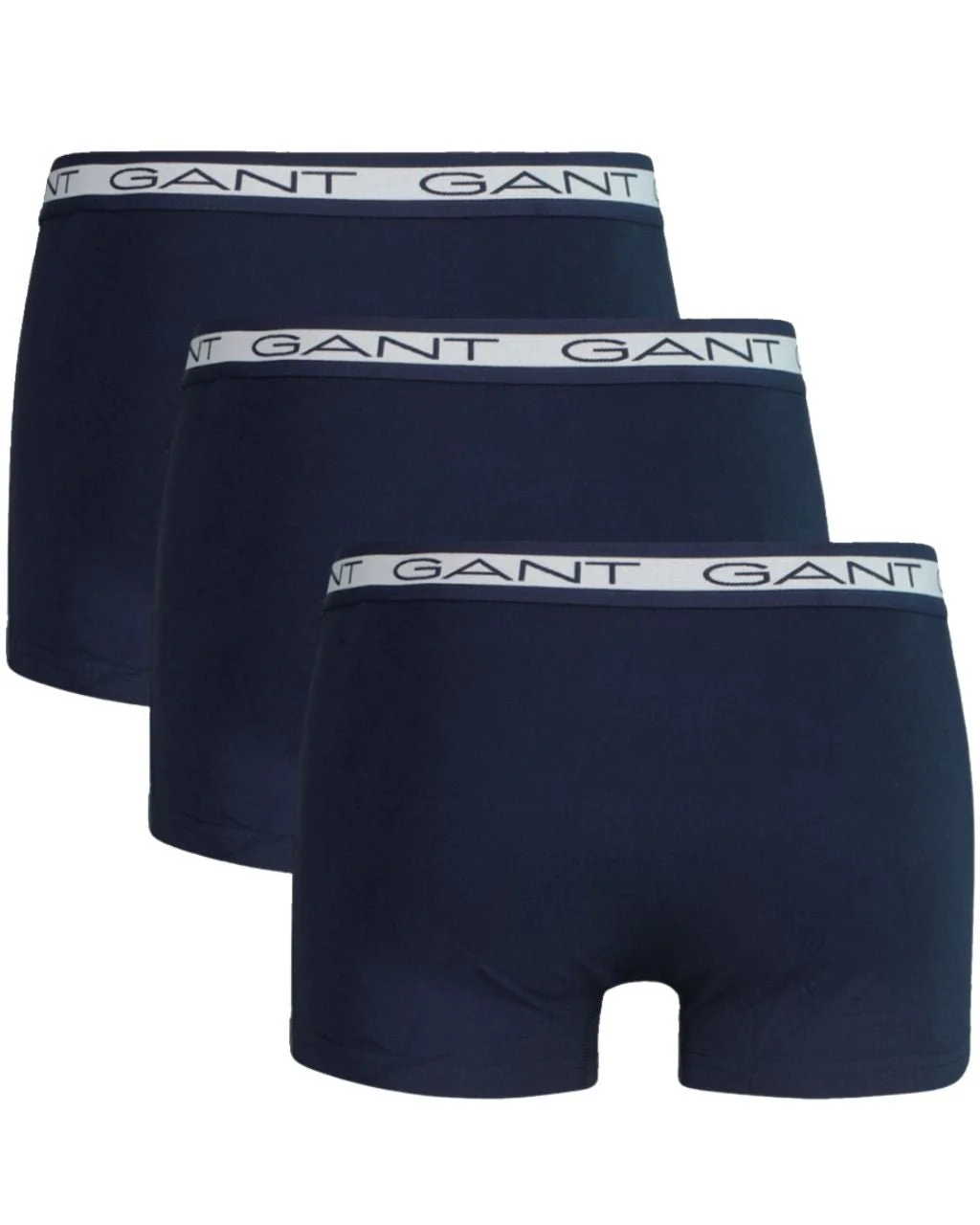 3-Pack Striped Waistband Boxer Trunks, Navy - Image 2