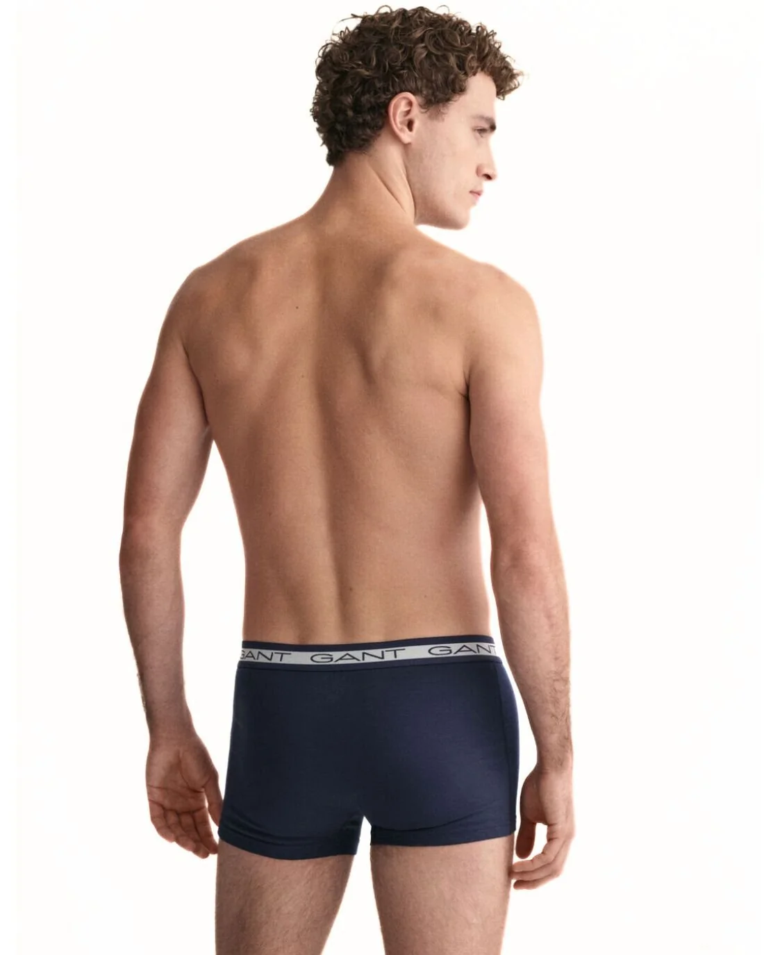 3-Pack Striped Waistband Boxer Trunks, Navy - Image 5