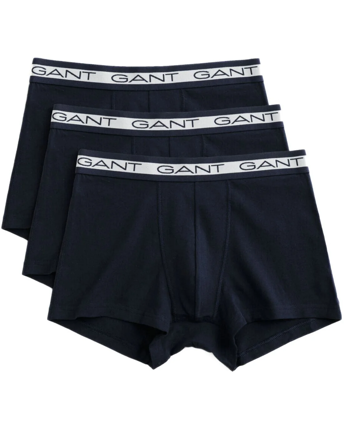 3-Pack Striped Waistband Boxer Trunks, Navy - Image 8