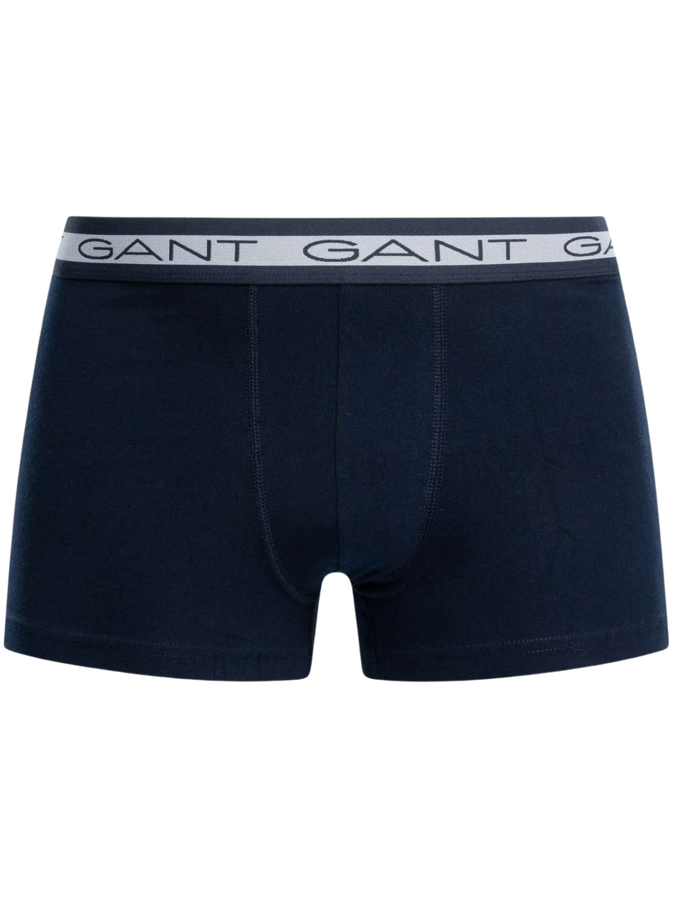 3-Pack Striped Waistband Boxer Trunks, Navy/White/Burgundy - Image 2