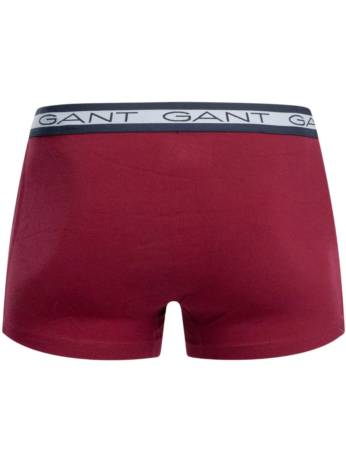 3-Pack Striped Waistband Boxer Trunks, Navy/White/Burgundy - Image 3